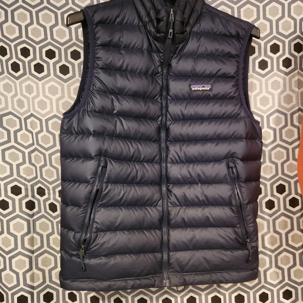 Patagonia Navy Blue Down Puffer Vest